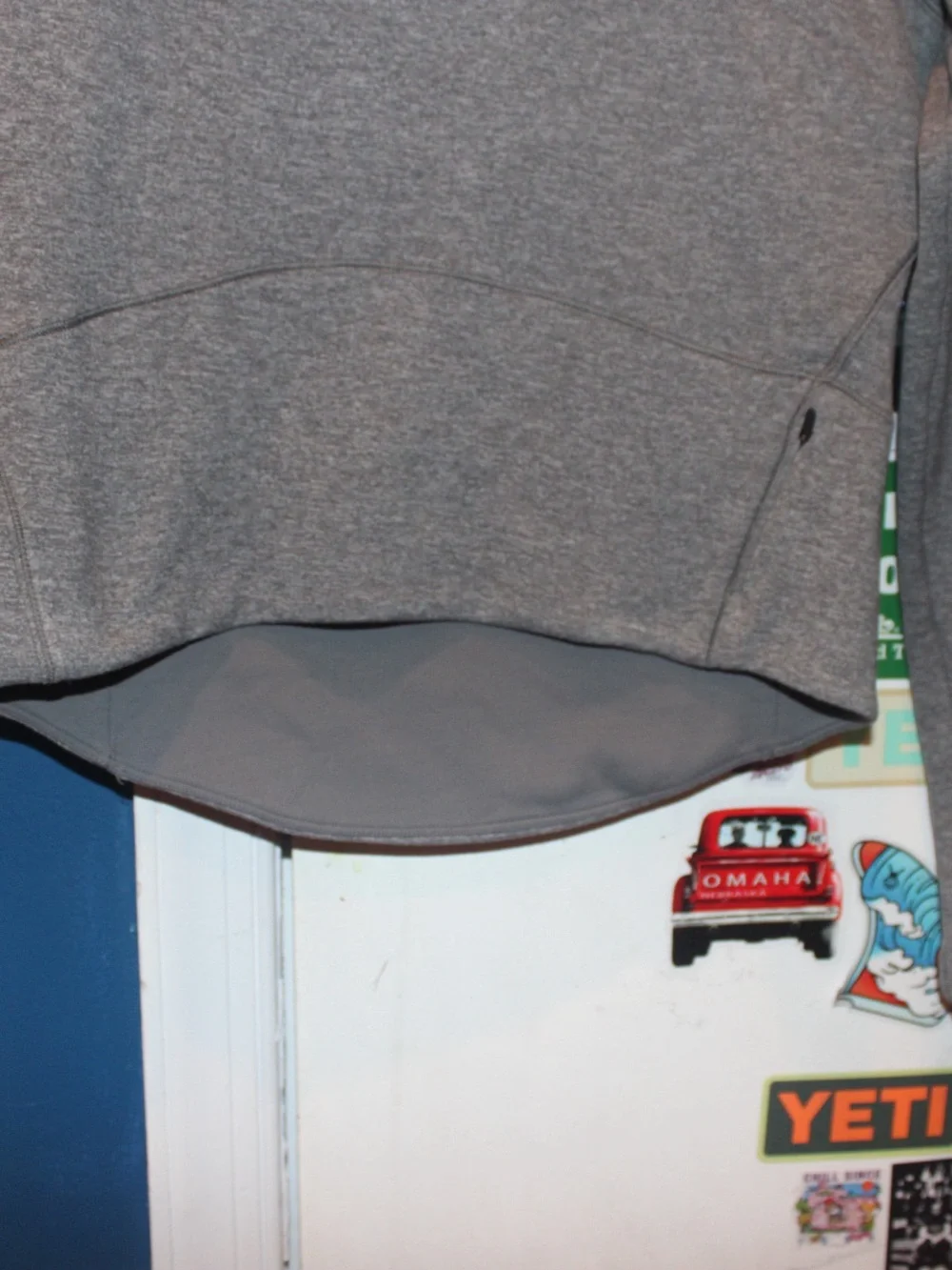 Lululemon Hill and Valley Mock Neck Pullover - Heathered Slate Gray - Size 6